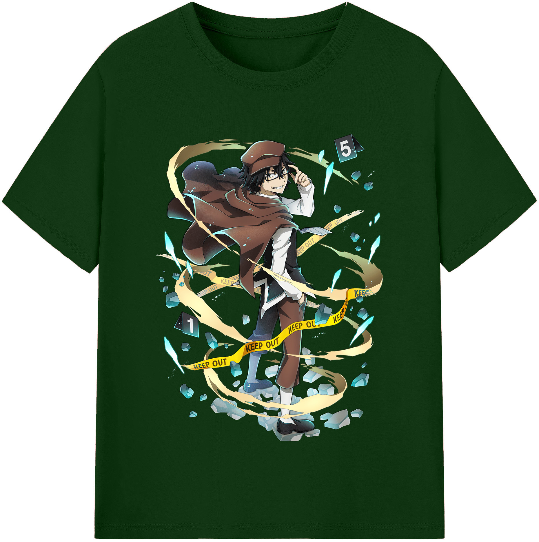 （画像用） 文豪ストレイドッグス Bungo Stray Dogs 綿100％半袖Tシャツ（フロントプリント）